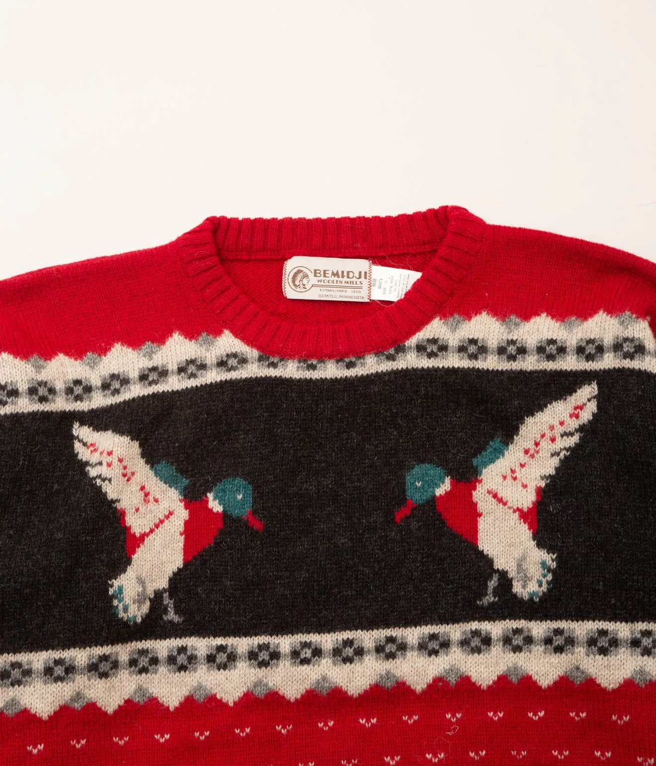 80's Bemidji Woolen Mills Bird Sweaters (Red)
