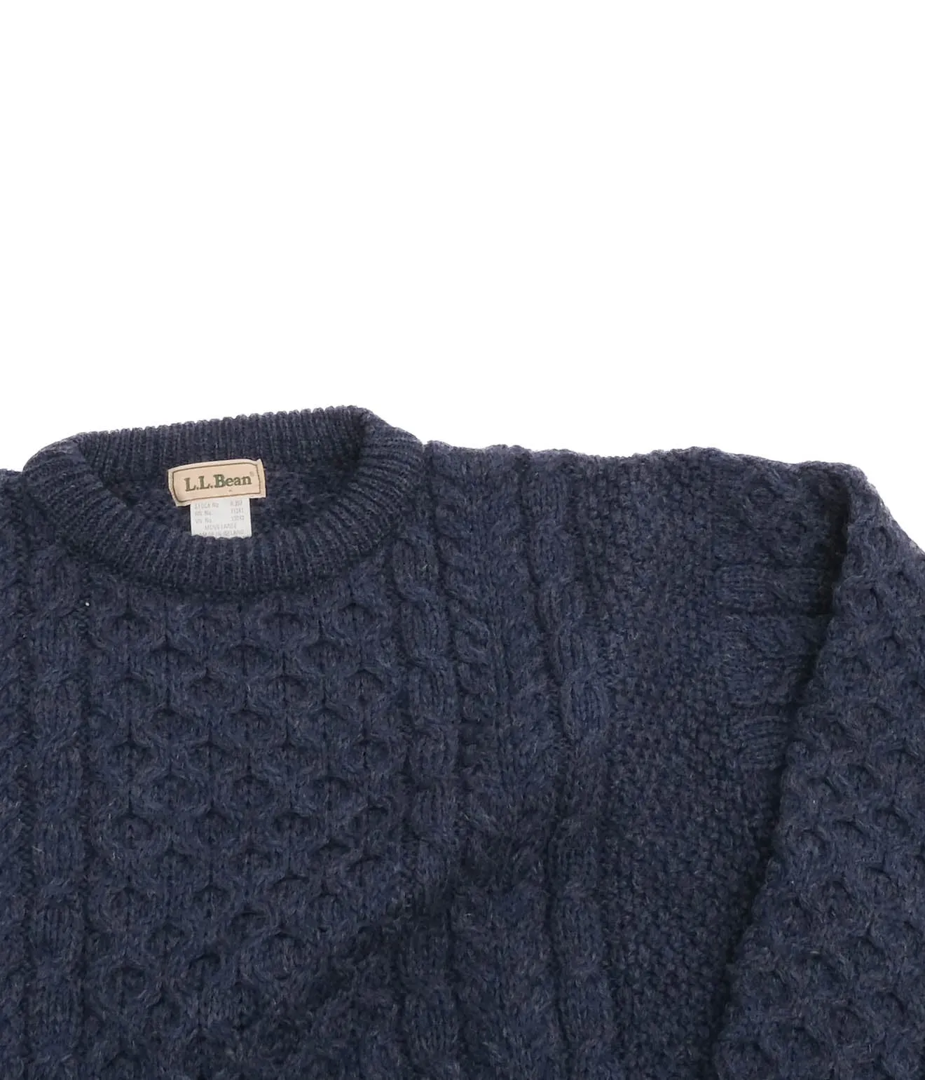 80's L.L.Bean Fishermans Sweaters (Navy)