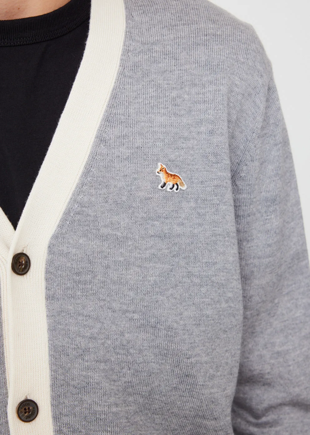 Baby Foc Patch Bi-colour Cardigan