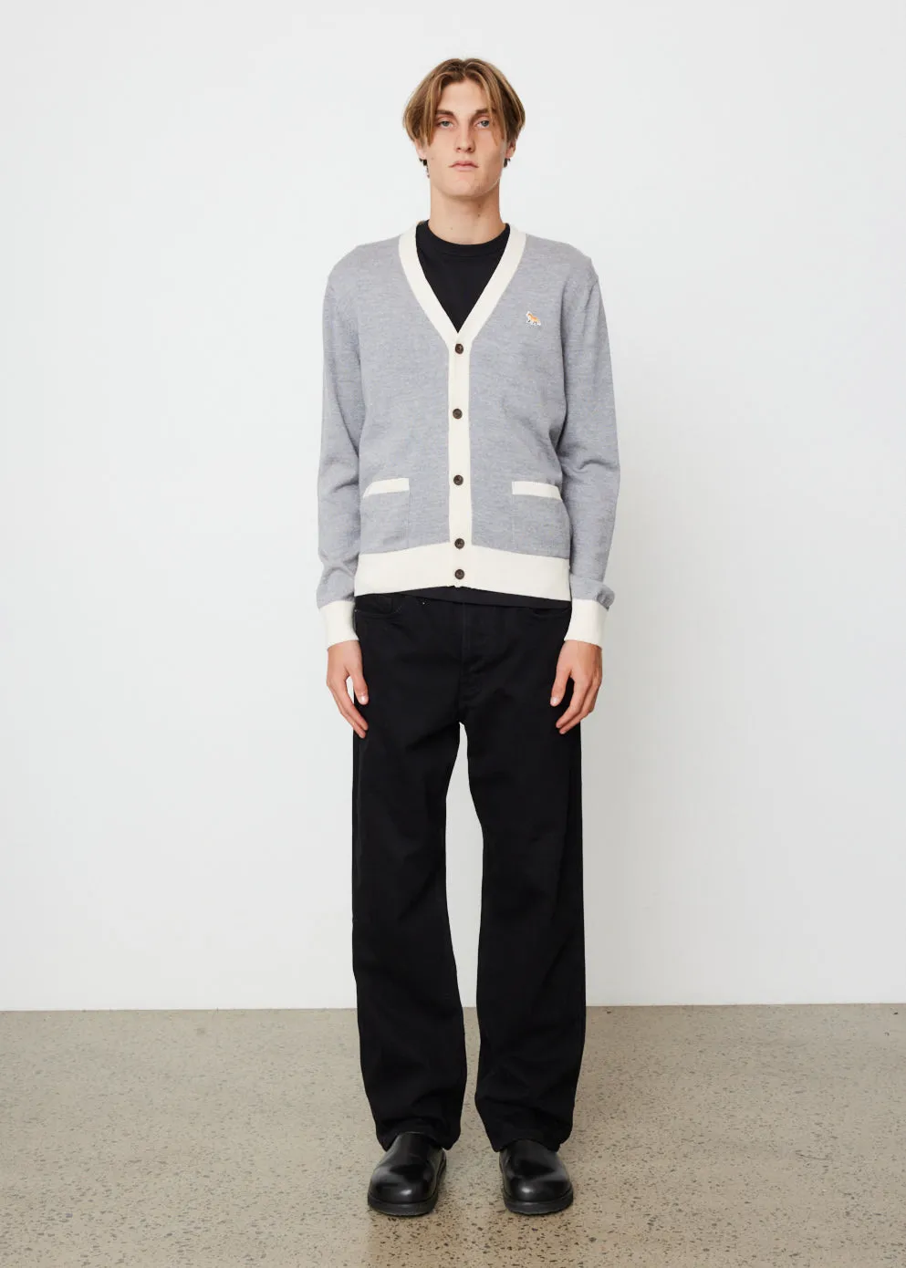 Baby Foc Patch Bi-colour Cardigan