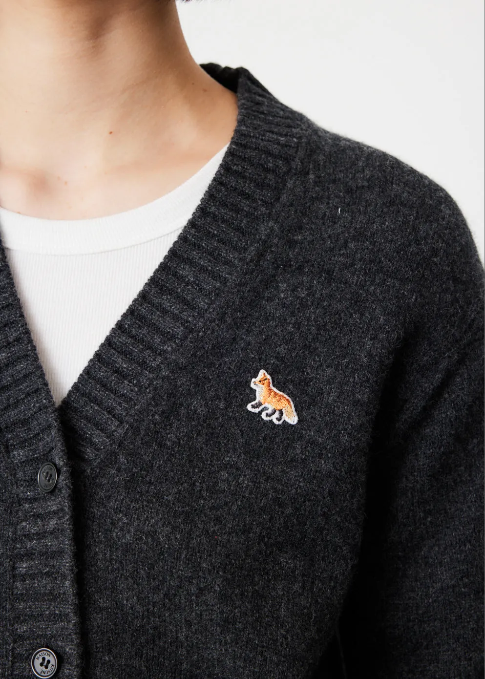 Baby Fox Patch Boxy Cardigan