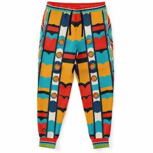Big City Girl ATL Geometric Stripe Eco-Poly Unisex Joggers