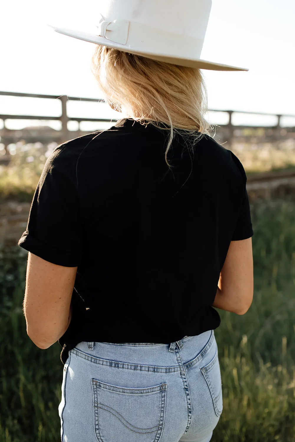 Black Serape Animal Head Graphic Western T-Shirt
