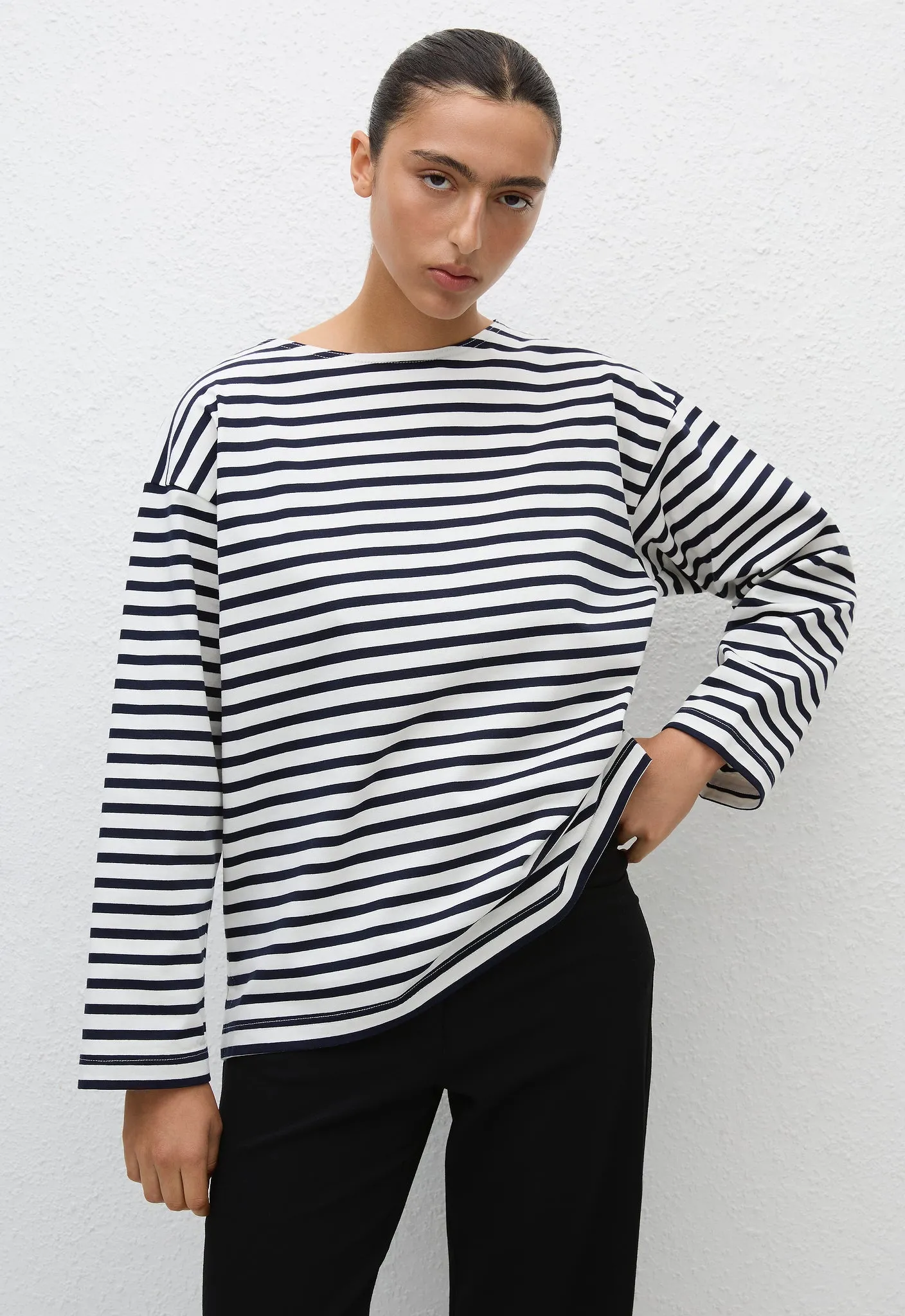 Breton Stripe Tee - Navy/White