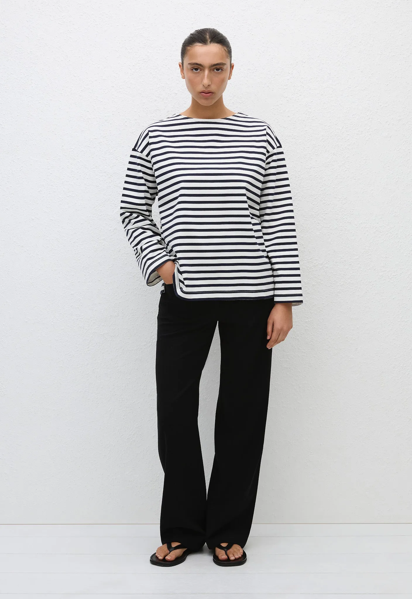 Breton Stripe Tee - Navy/White