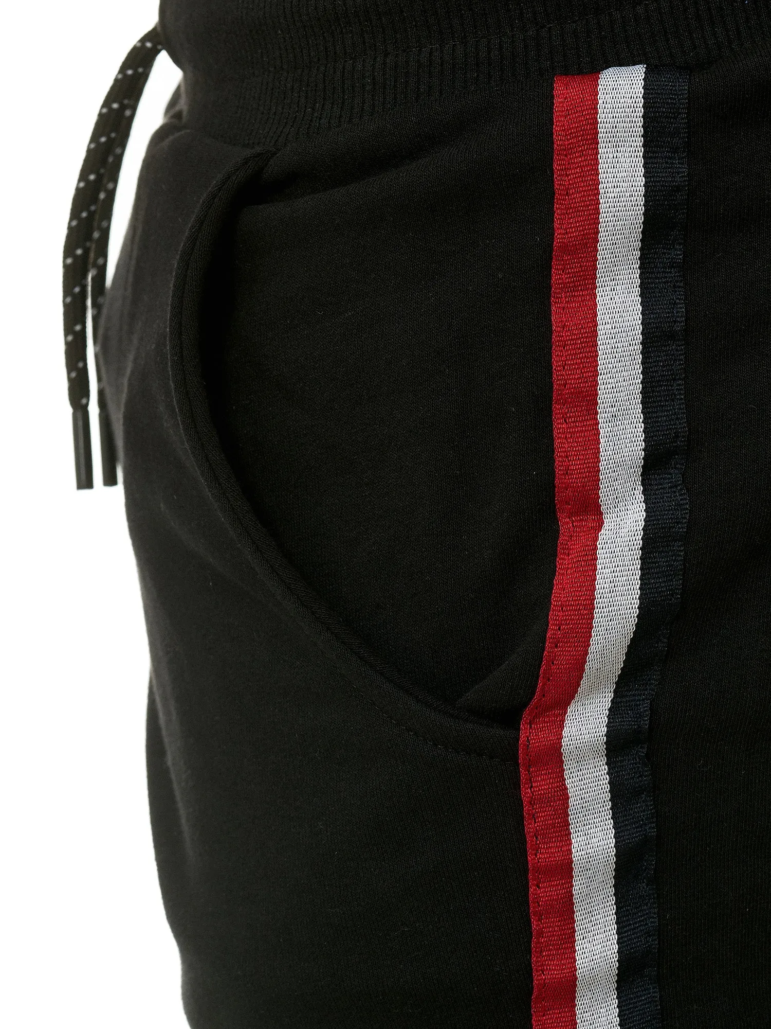 Cargo Dusi Stripe Sweatpants Joggers - Black X1A