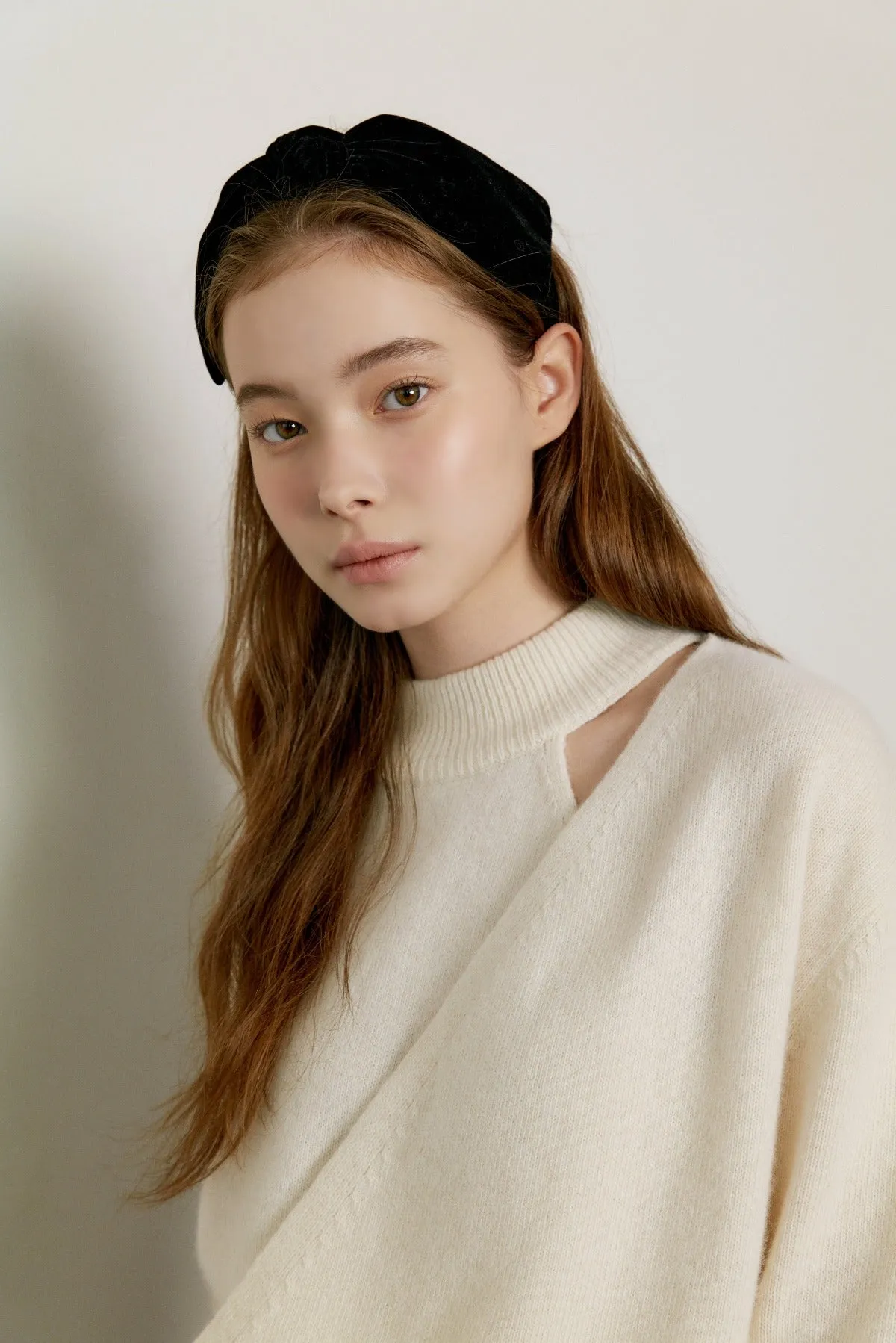 Cashmere Wrap Knit In Cream