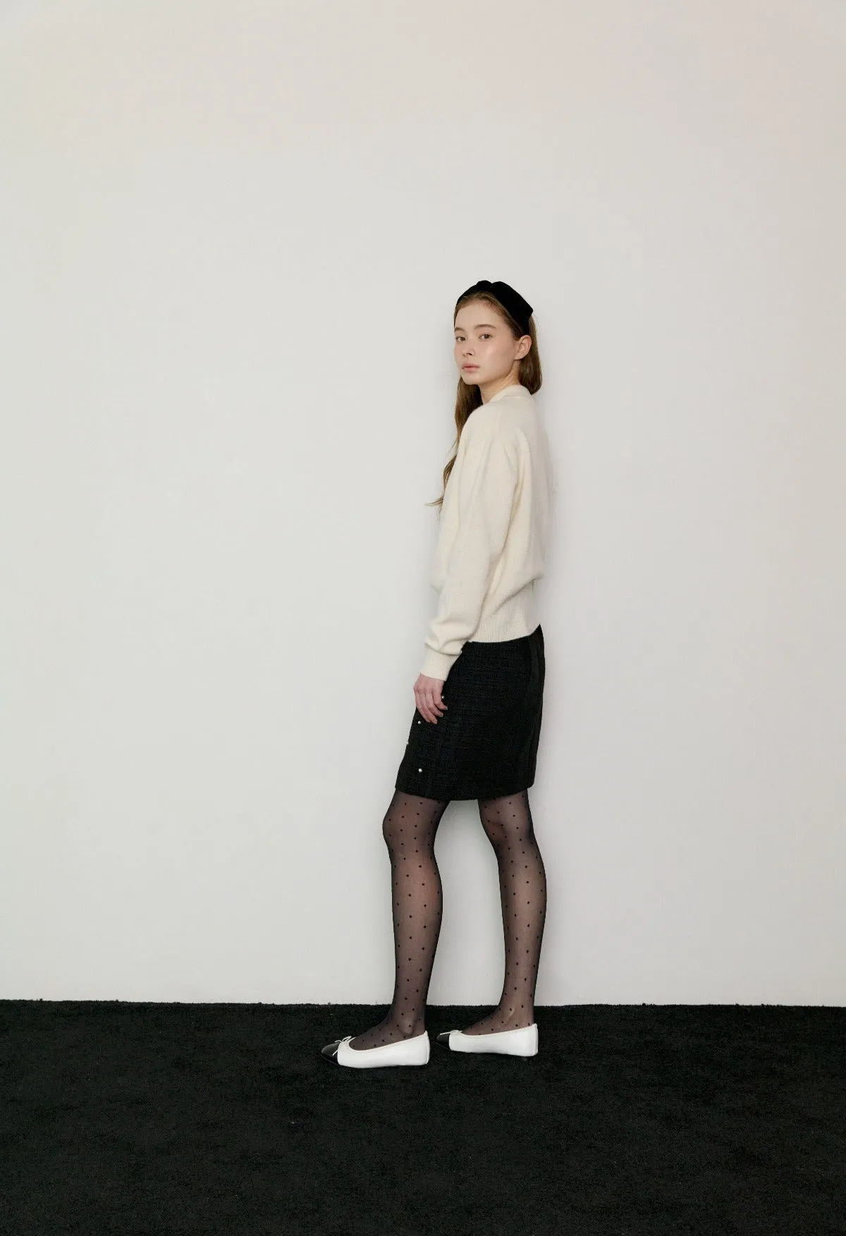 Cashmere Wrap Knit In Cream