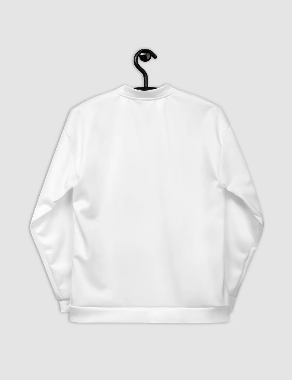 Classic White Men's Lightweight Bomber Jacket