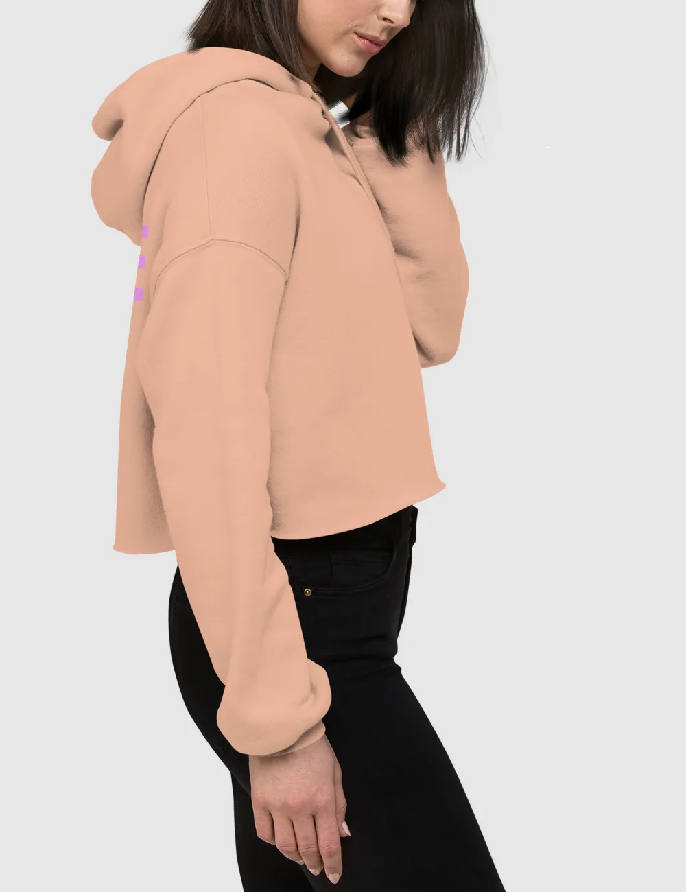 Dead Inside | Back Print Crop Hoodie