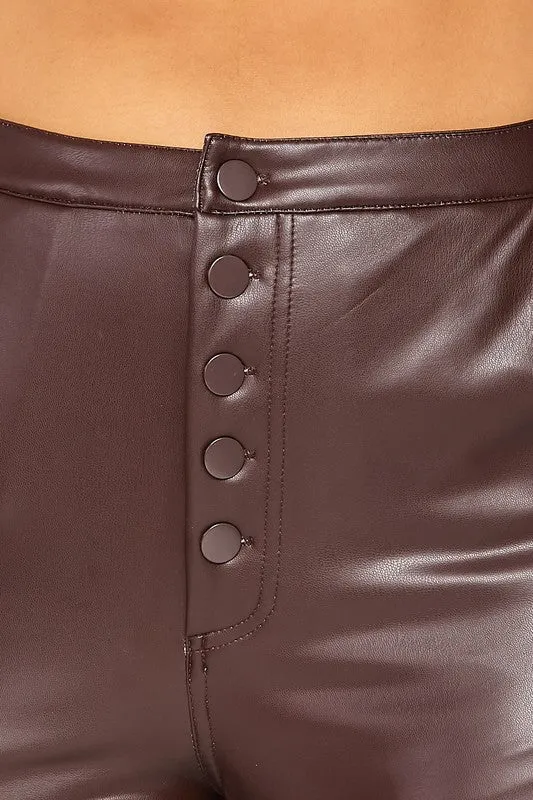 Dinah Vegan Leather Skinny Pants