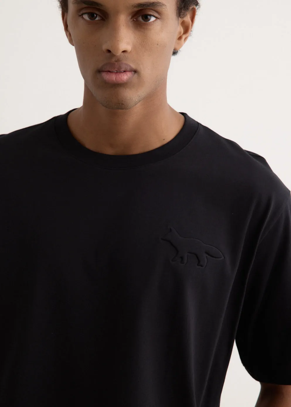 Embossed Profile Fox Oversized T-Shirt