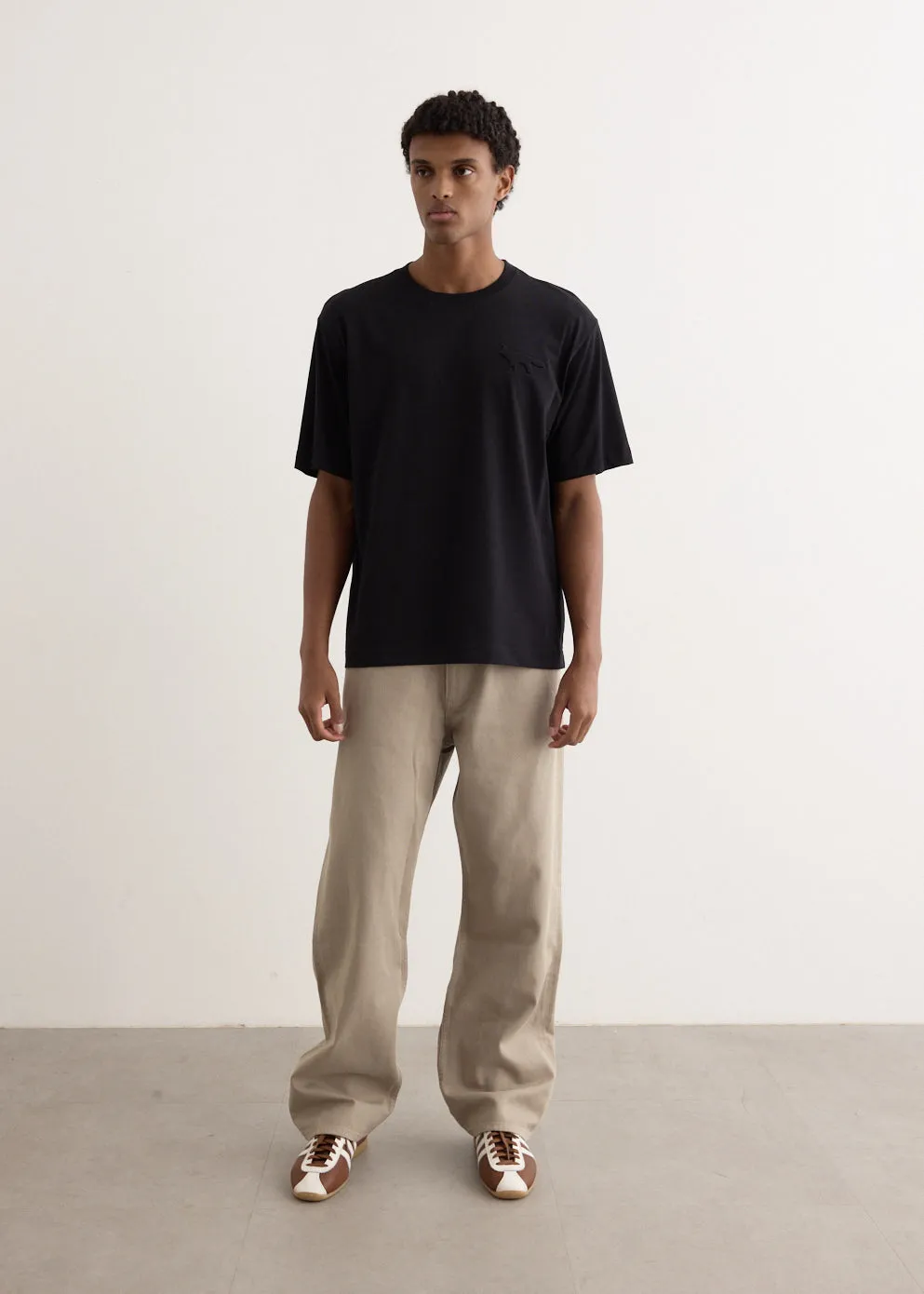 Embossed Profile Fox Oversized T-Shirt