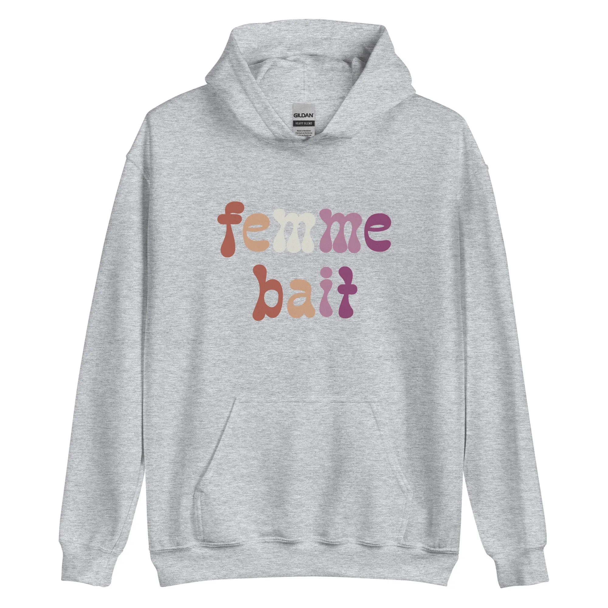 Femme Bait Retro Lesbian Hoodie