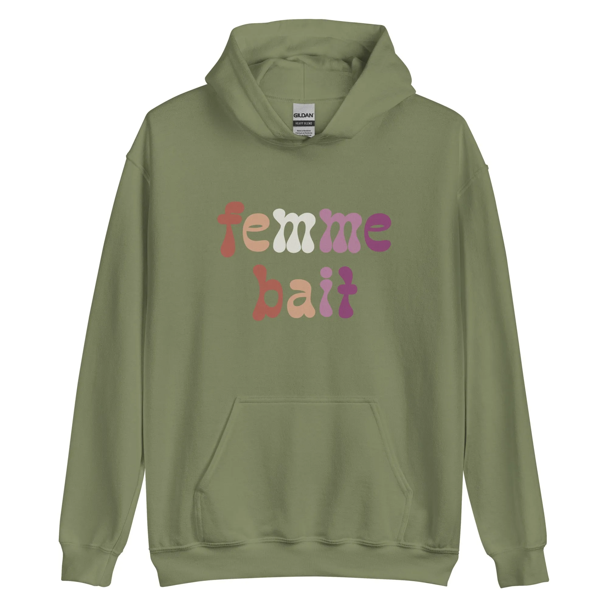 Femme Bait Retro Lesbian Hoodie