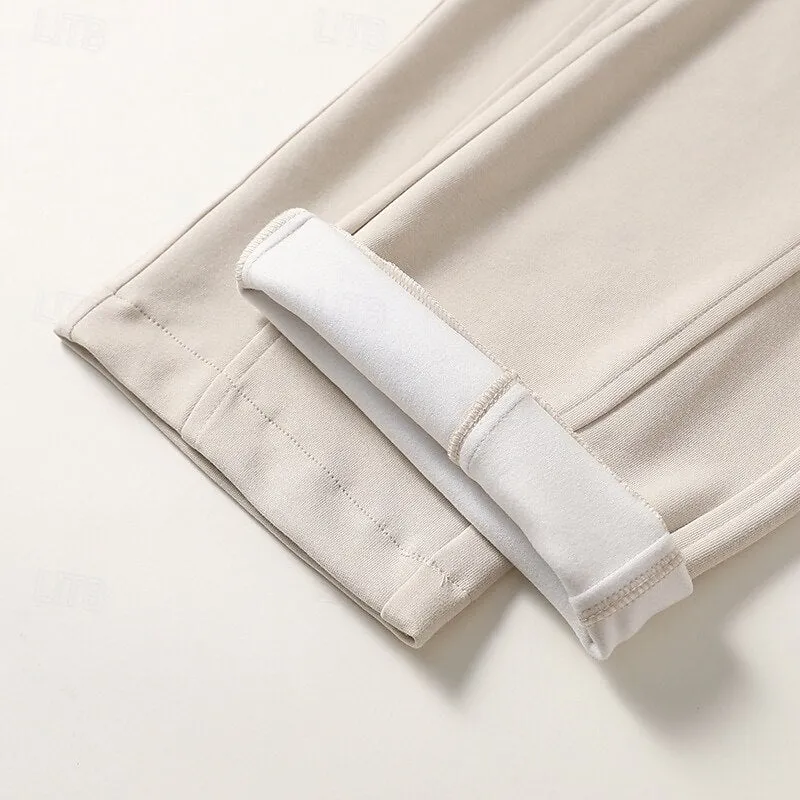 Fleece-lined Athletic Joggers