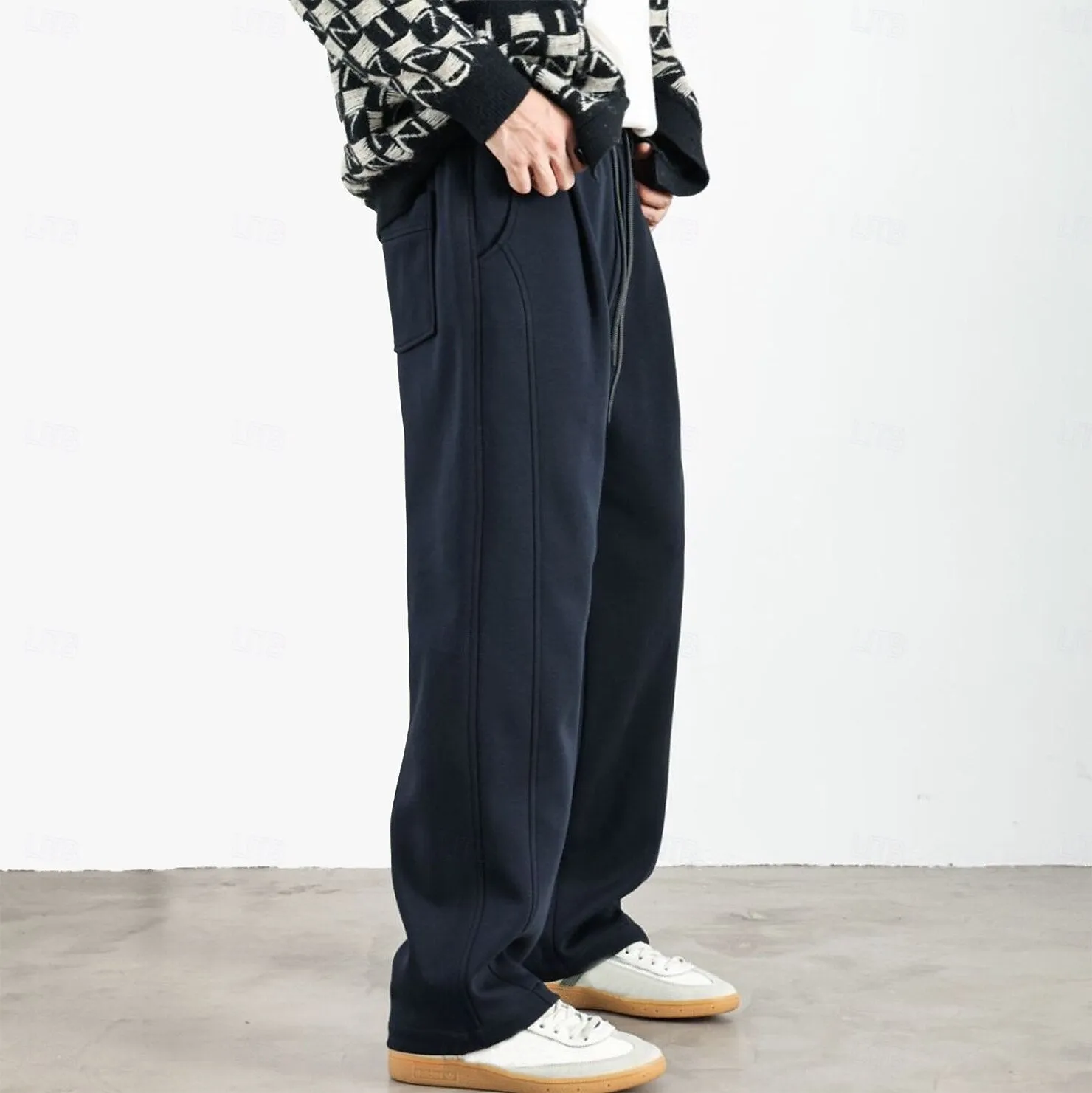 Fleece-lined Athletic Joggers