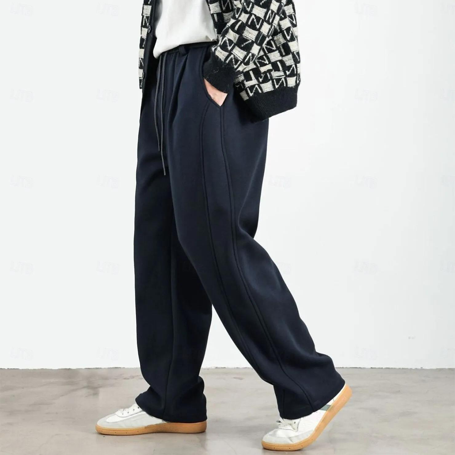 Fleece-lined Athletic Joggers