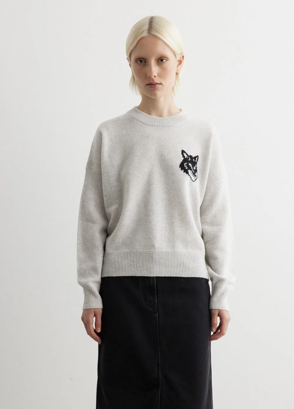Fox Head Intarsia Comfort Jumper