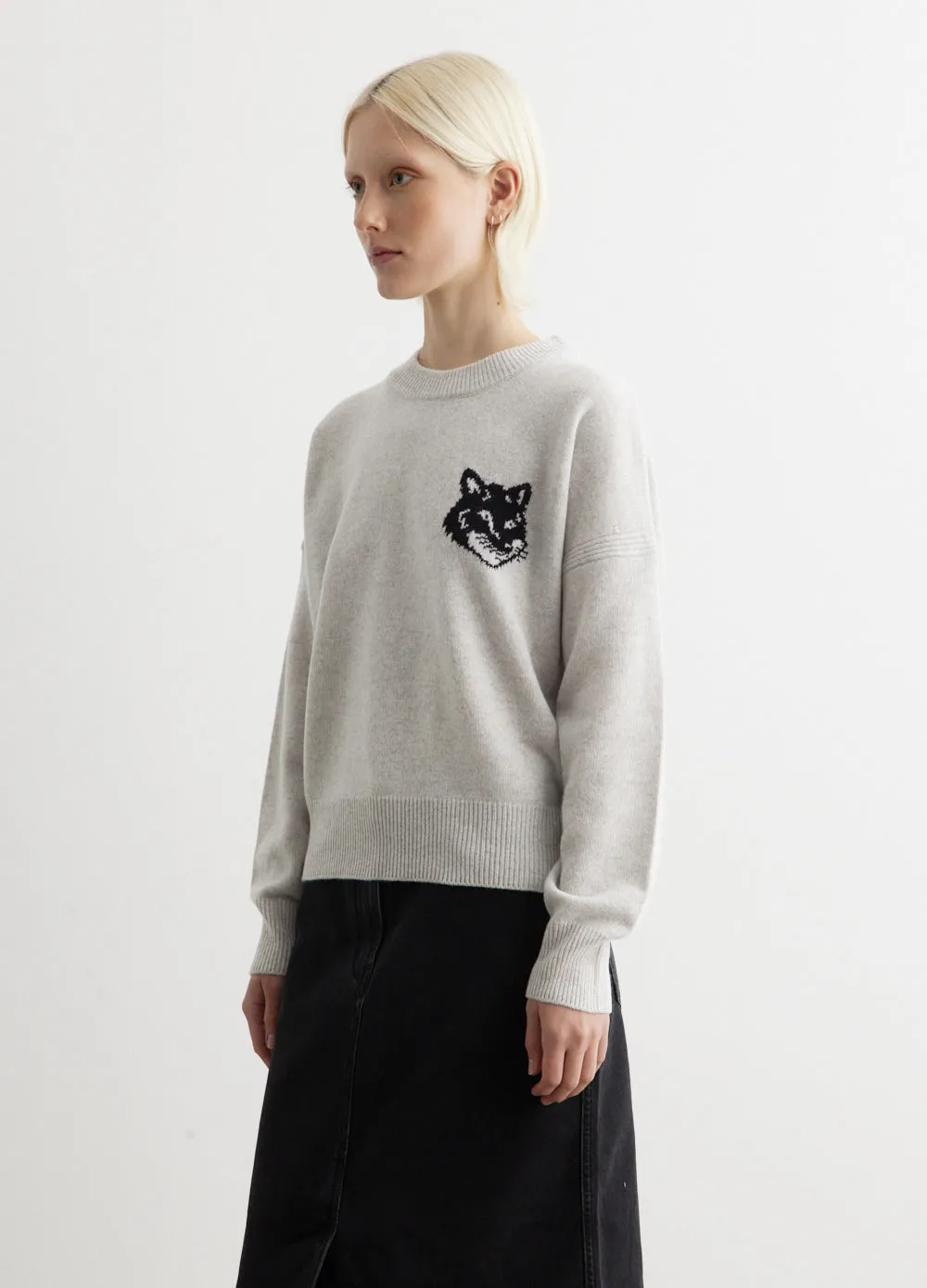 Fox Head Intarsia Comfort Jumper