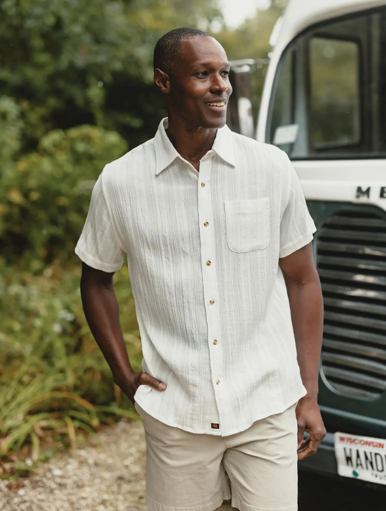 Freshwater Short Sleeve Button Up