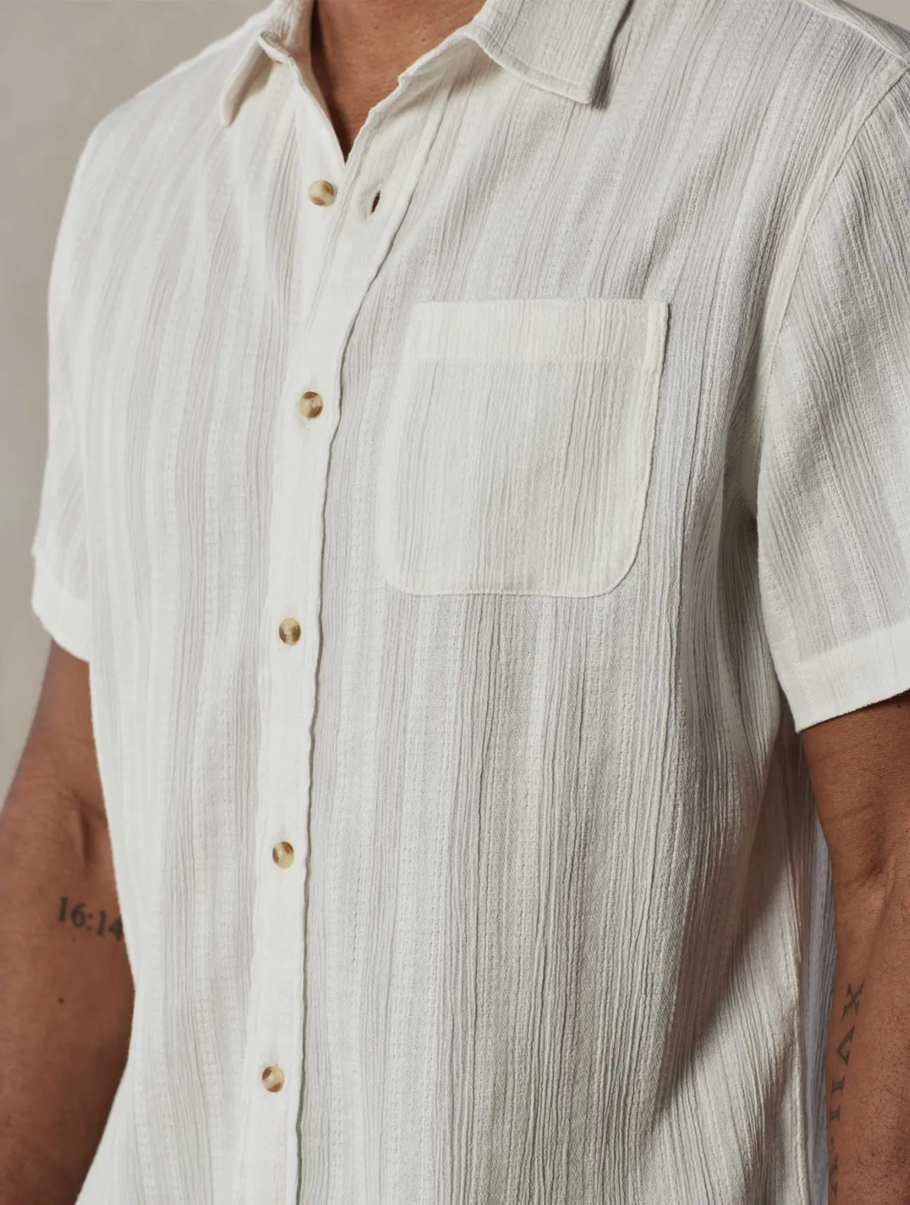 Freshwater Short Sleeve Button Up
