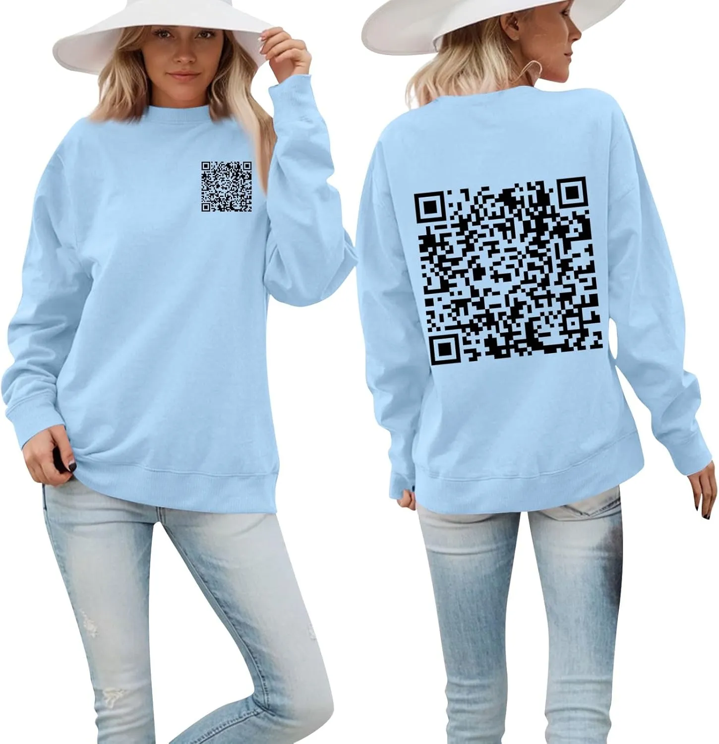 Funny Fu Qr Code Hoodies For Men And Women Stylish Fuck You Qr Code Sweatshirts Unisex Hoodies Hidden Message Clothe