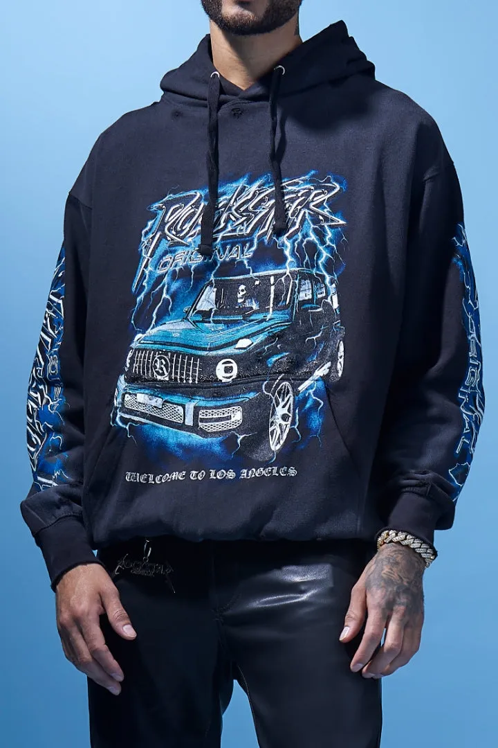 Hai Black Graphic Hoodie