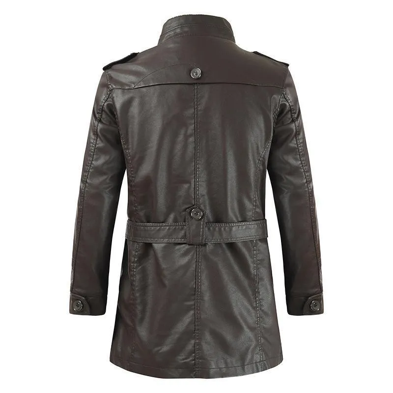 Hanrae Men's Classic Motorcycle Leather Jackets