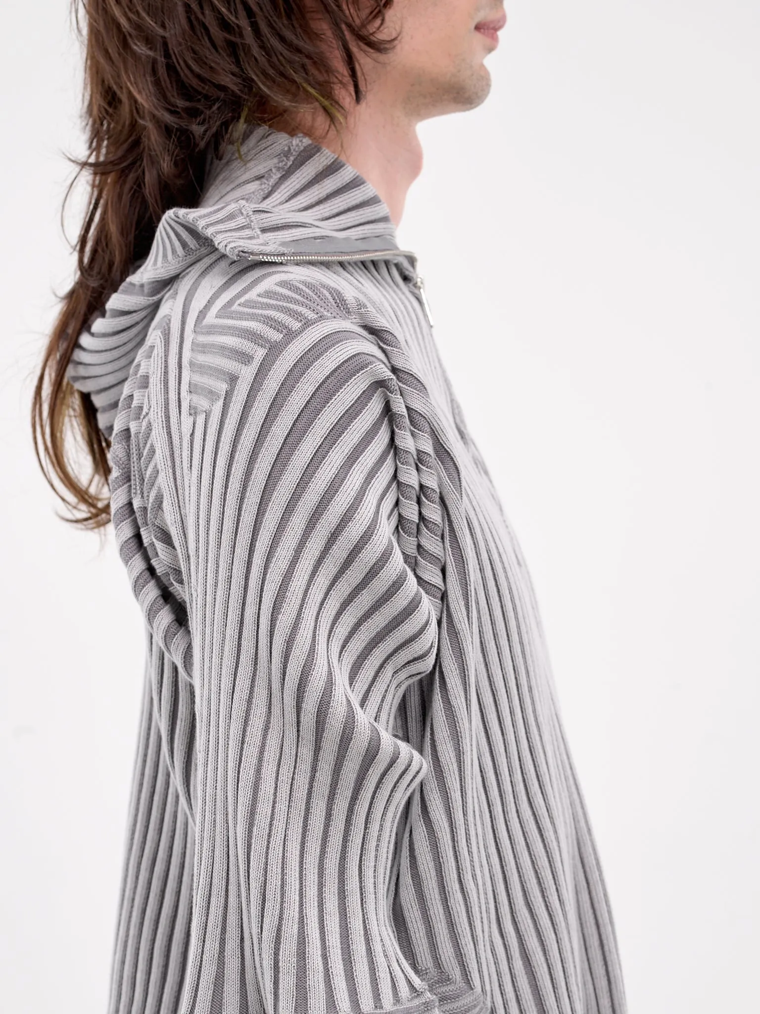 Healer Knit Zip Jacket (HEALER-KNIT-ZIP-JACKET-SILVER)