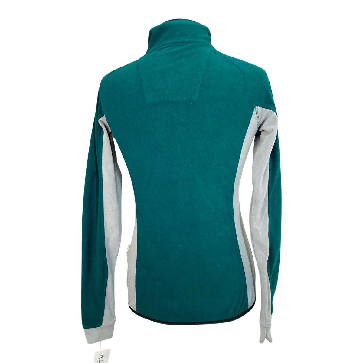 Horseware 'Fiona' 1/4 Zip Fleece Pullover in Pine/Grey - Women's Small