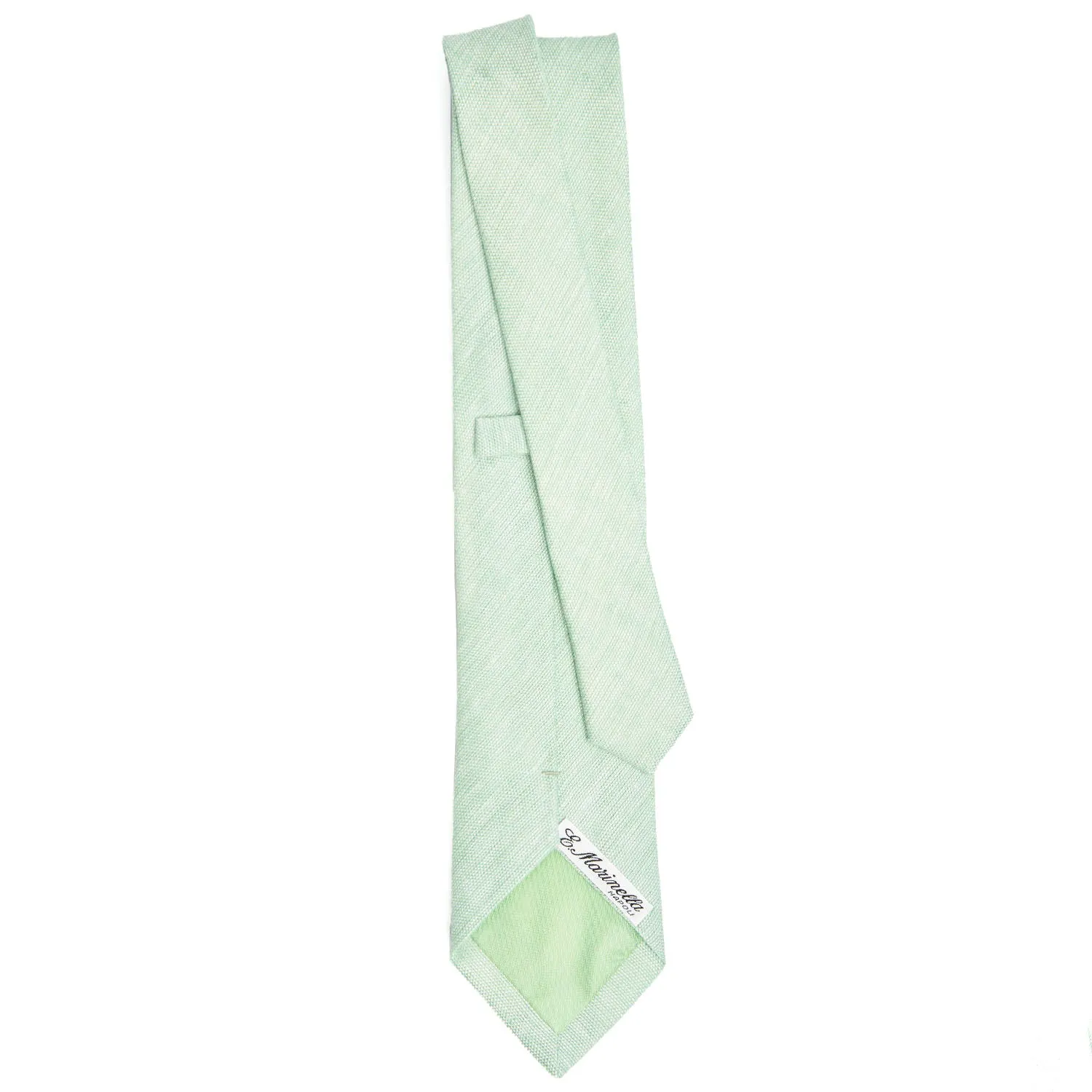 LIGHT GREEN SARTORIAL LINEN TIE