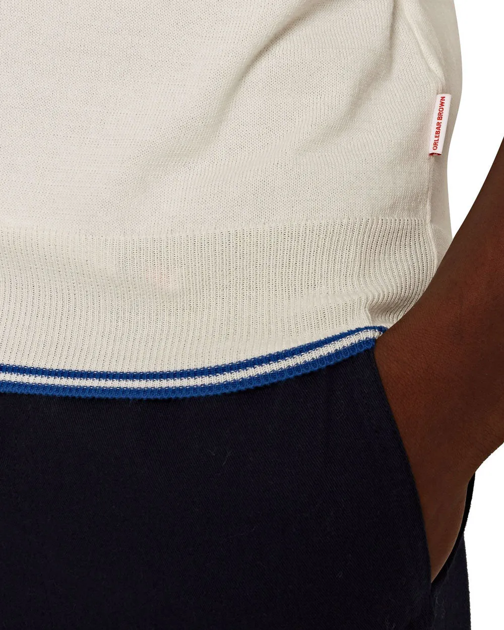 Limestone Tipped Collar Maurice Polo Shirt
