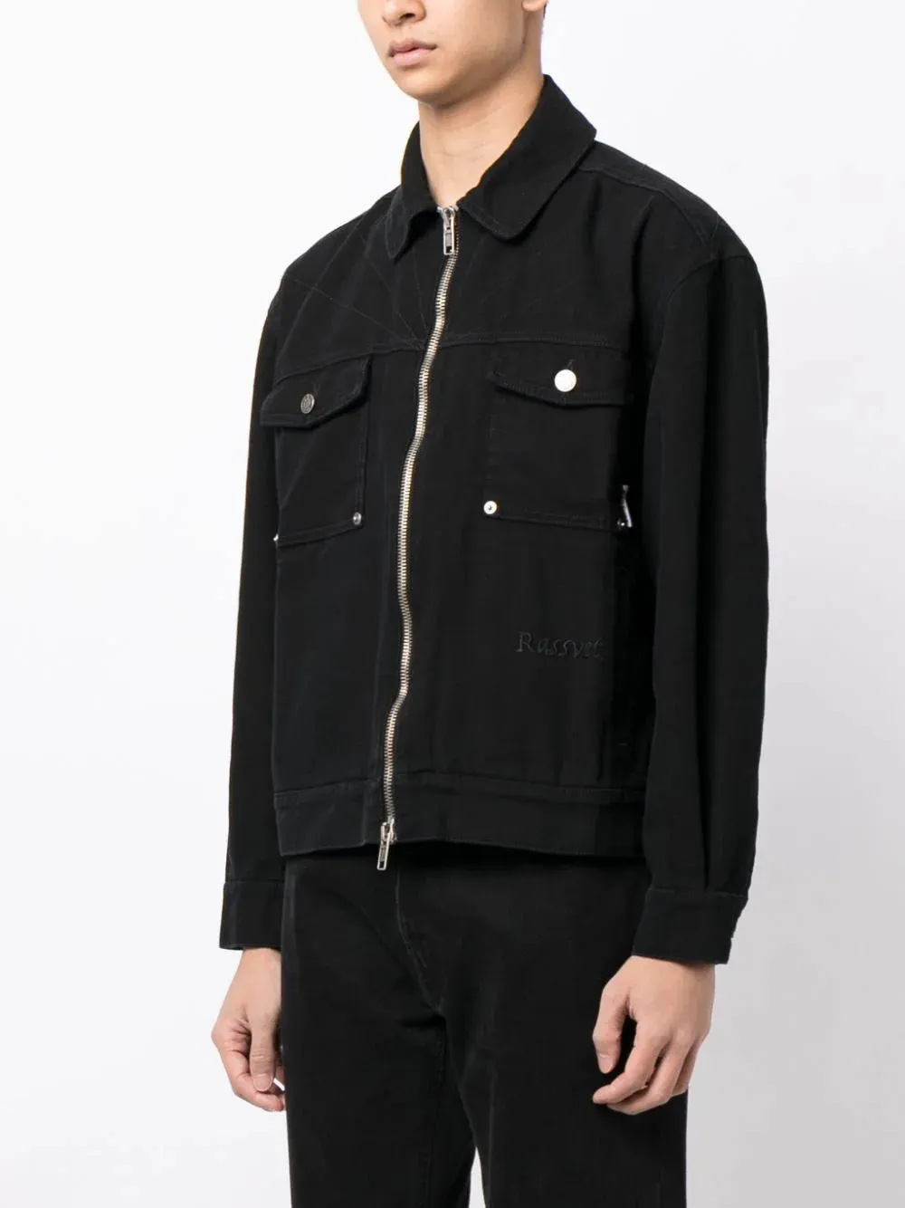 Logo-Embroidered Cotton Jacket