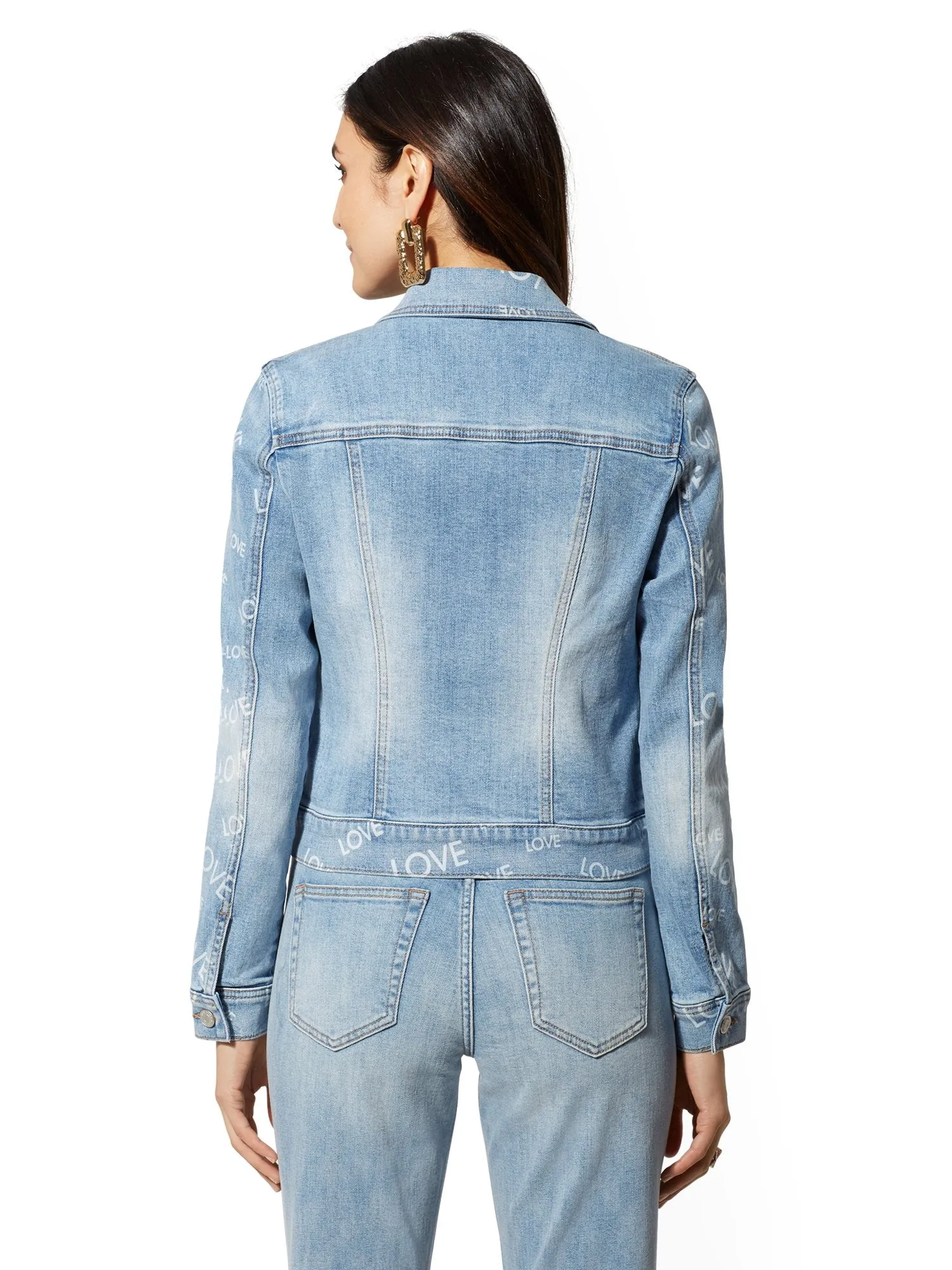 'Love' Denim Jacket - Daylight Blue