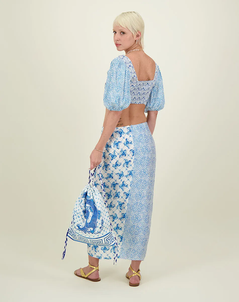 Luna Amalfi Tie Front Skirt