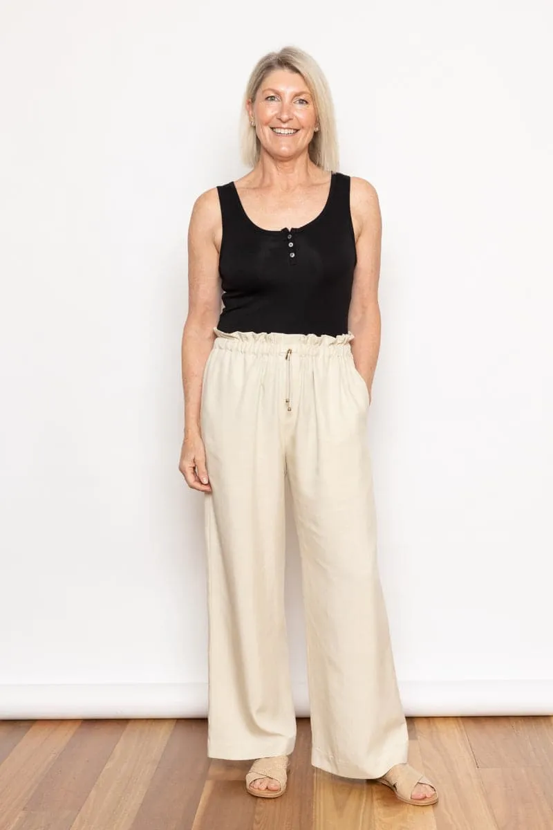 Lynches Drawstring Pant Soft Sandstone