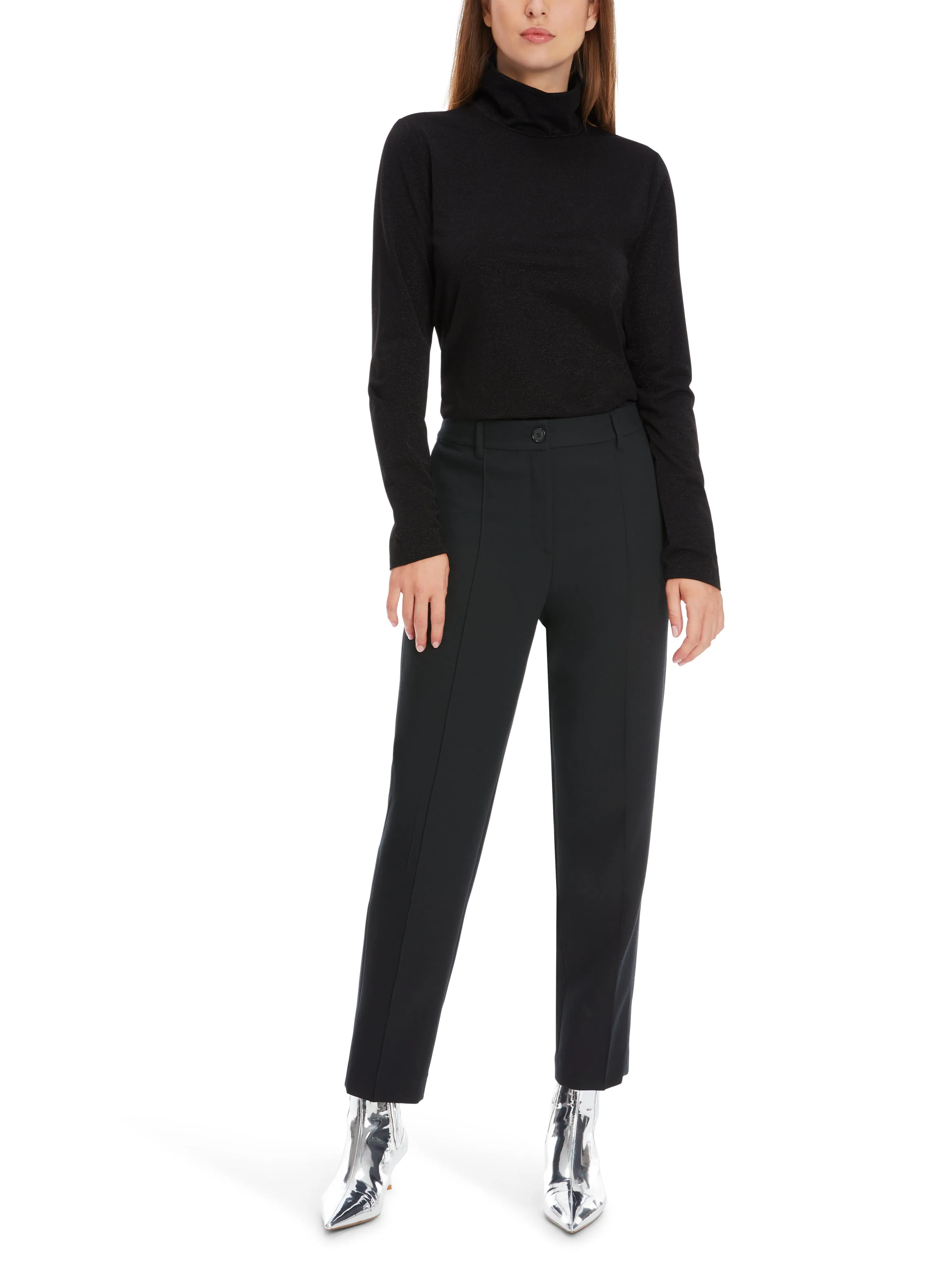 MARC CAIN Black Turtleneck Top