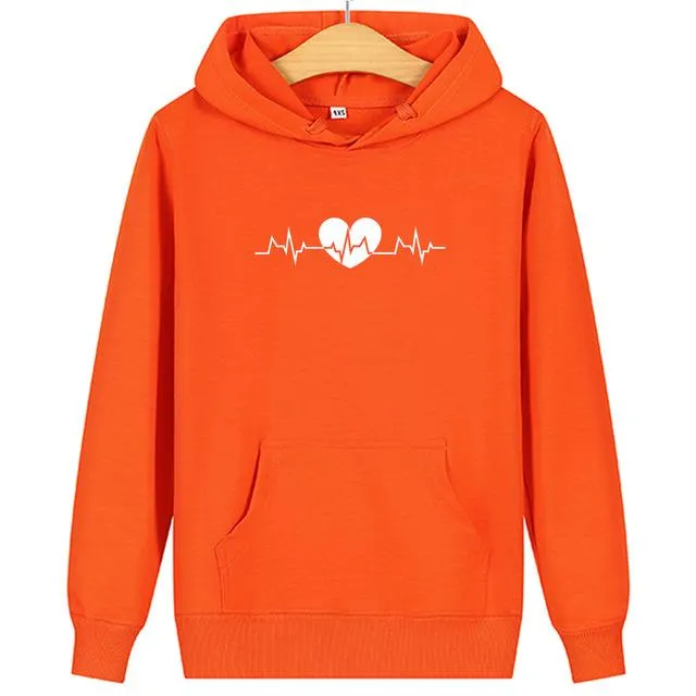 Matching hoodies Graphic hearts