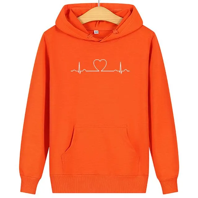 Matching hoodies Graphic hearts