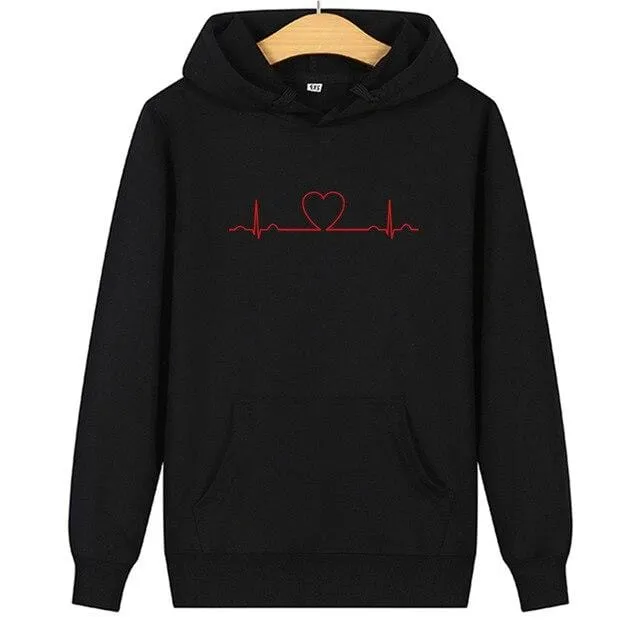 Matching hoodies Graphic hearts