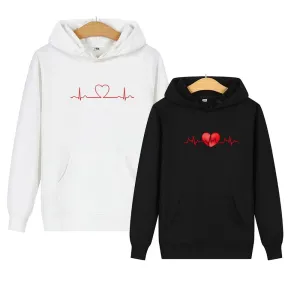 Matching hoodies Graphic hearts
