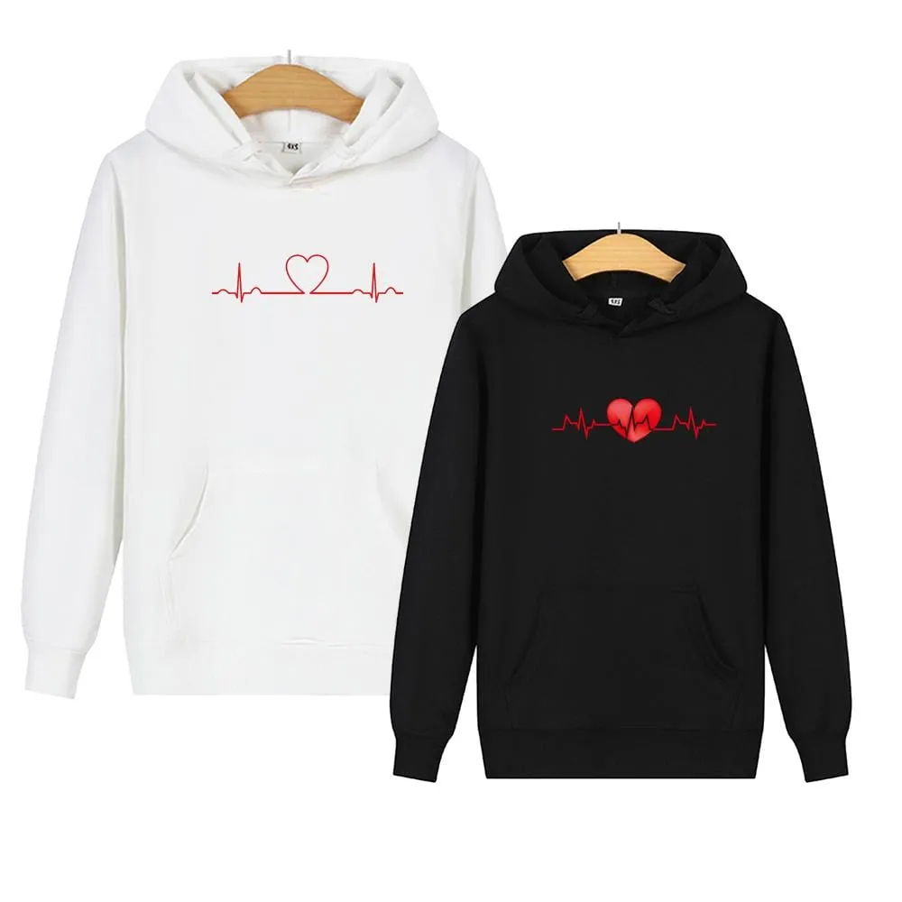 Matching hoodies Graphic hearts