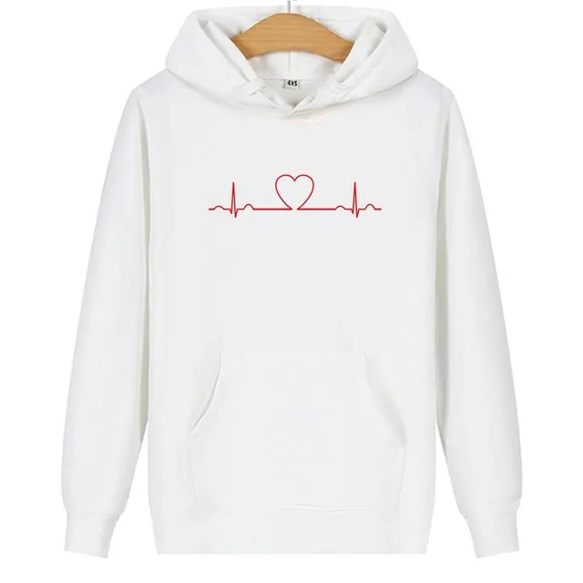 Matching hoodies Graphic hearts