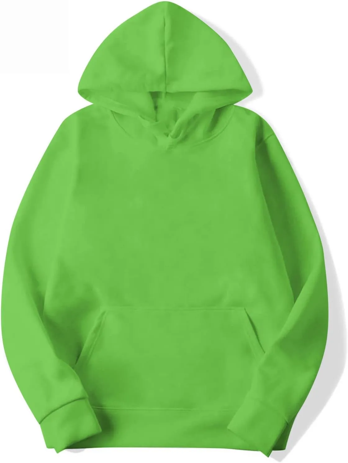 Men's 2 Piece Sweatsuit Set Long Sleeve Solid Sweatshirts Drawstring Jogger Sweatshirt and Sweatpants Suit
