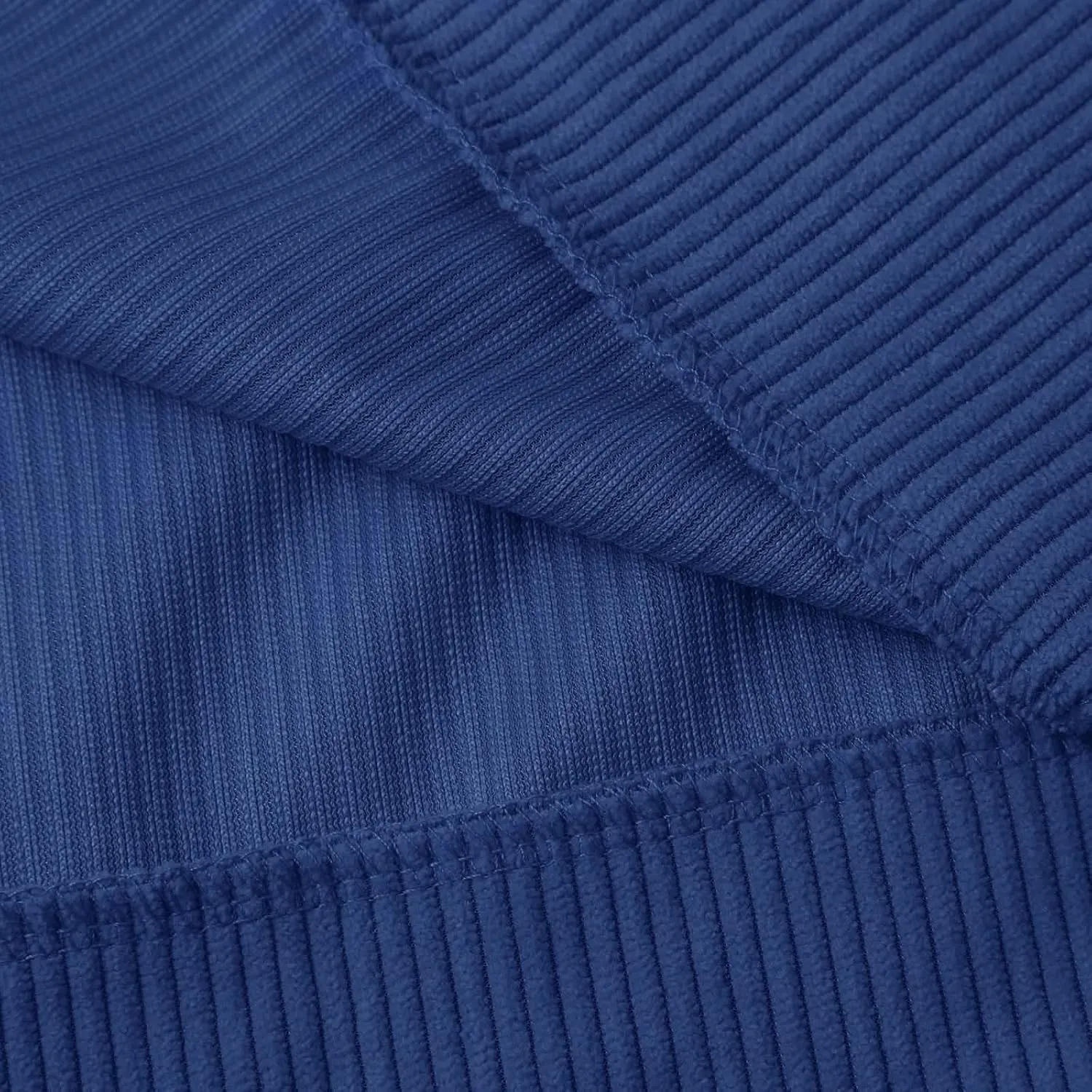 Men's Corduroy Sweatshirt Casual Long Sleeve Stand Collar Button Pullover Sweatshirts Lightweight Big and Tall Hoodie