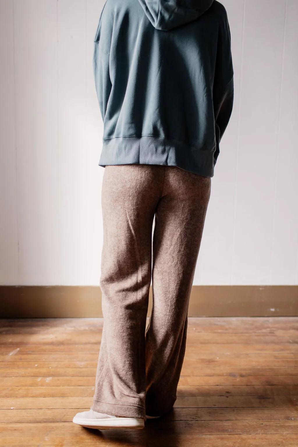 Mocha Soft Brushed Lounge Drawstring Pants