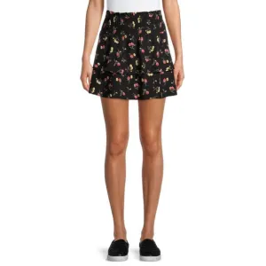 No Boundaries Juniors' Black Double Tiered Ruffle Skirt