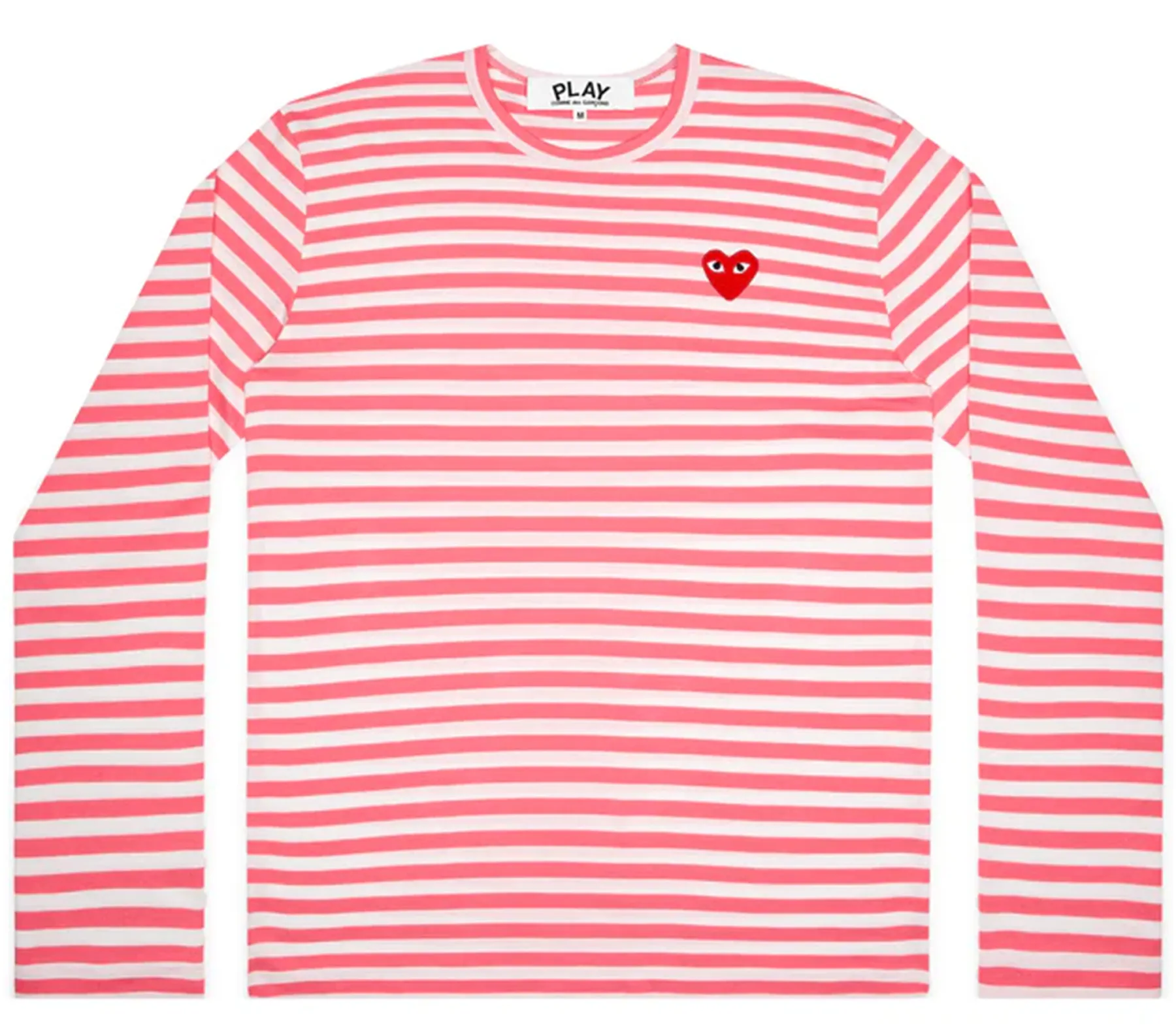 Pink Long Sleeve Striped Tee Unisex