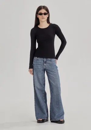*PREORDER* BASE RIB LS, BLACK